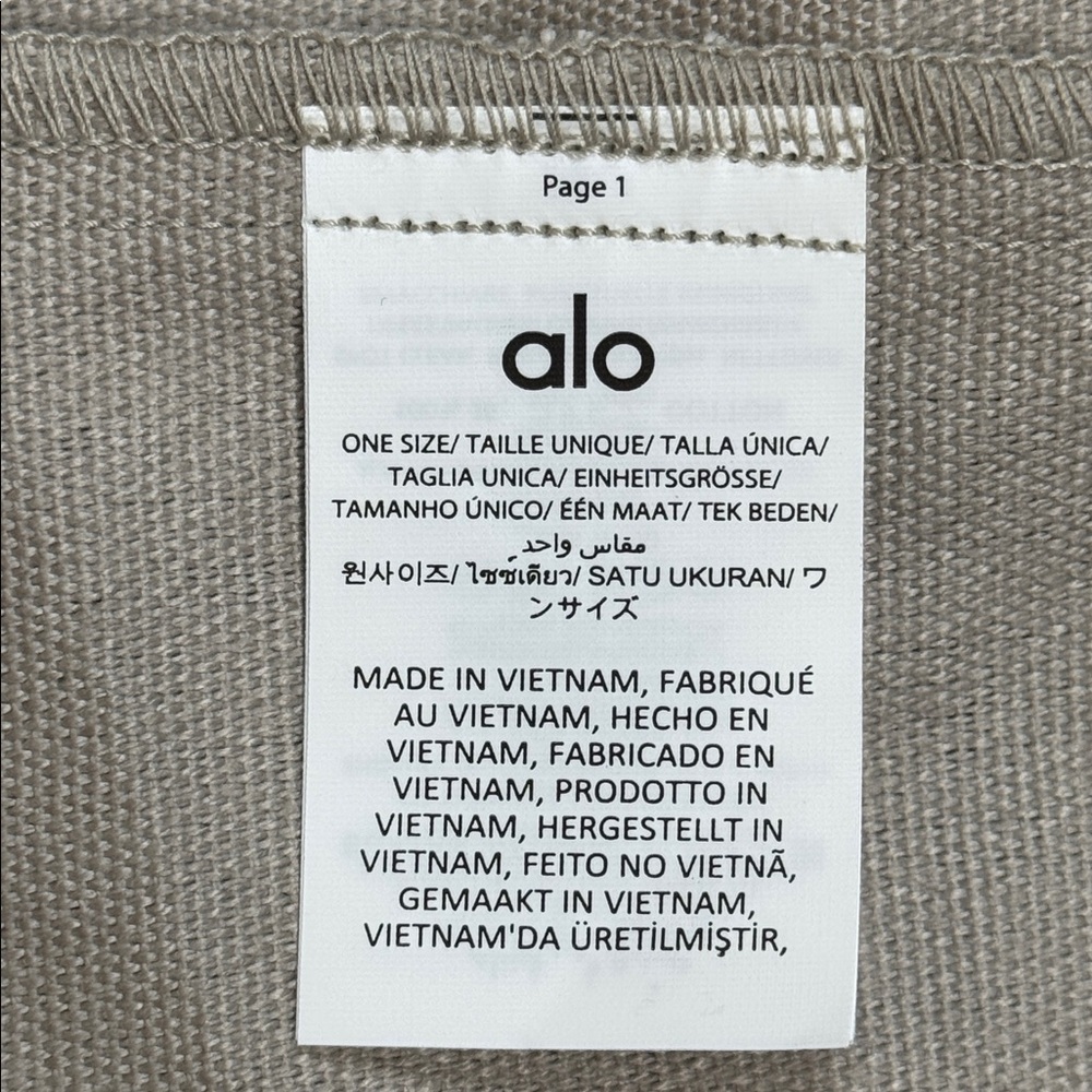 ALO YOGA ICONIC GREY TIE DYE CANVAS OVERSIZED SHOPPER TOTE **NWT** - Picture 15 of 16